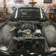 Test-fitting the engine.